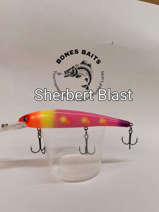 Custom Painted Berkley Flicker Minnow #9 – Bones Baits
